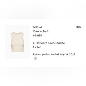 Wilfred Verona Tank